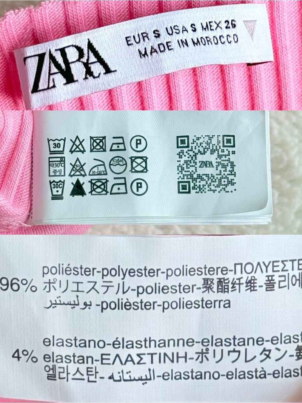 Zara Pink Halter Fit & Flare Ribbed Mini Dress S - Picture 10 of 10
